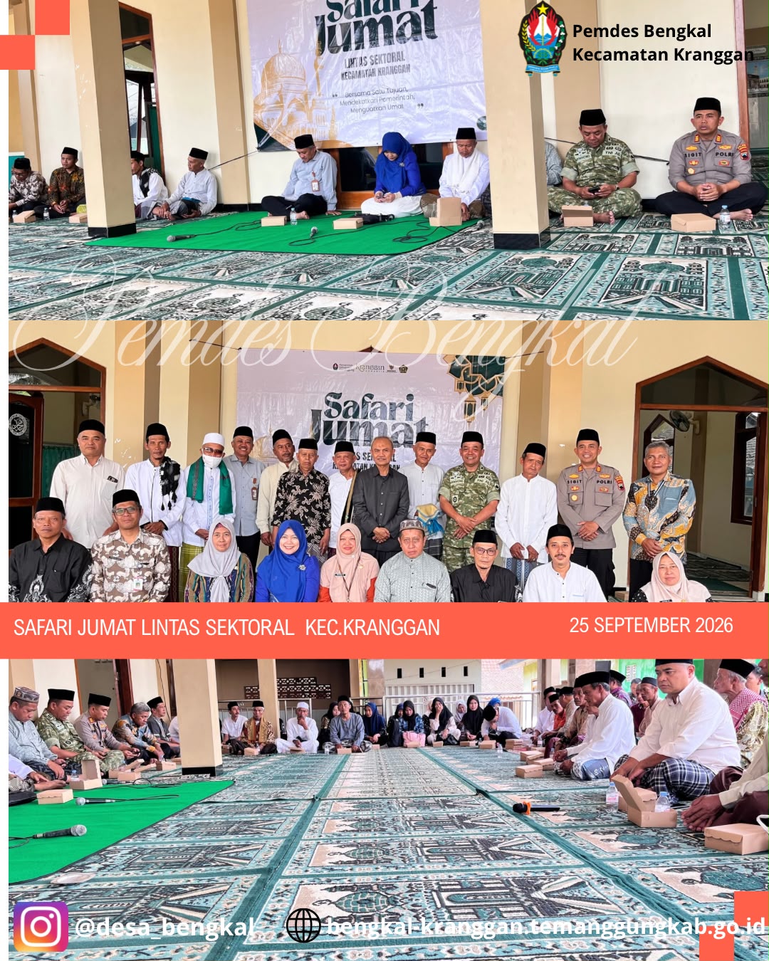 Safari Jumat Lintas Sektoral Kecamatan Kranggan Digelar di Desa Bengkal